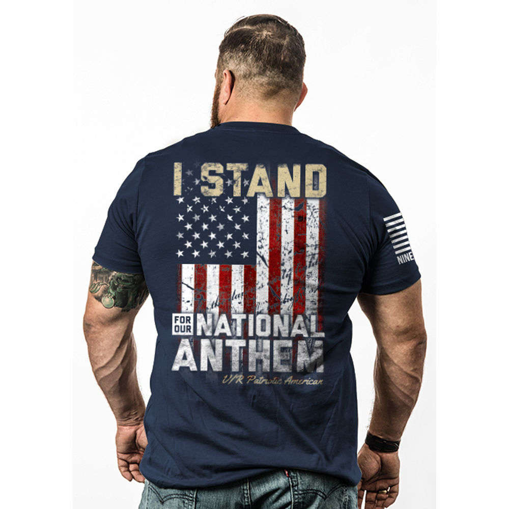 Clothing Nine Line Apparel 4.50" I STAND T-SHIRT NAVY S • Model: 4.50"